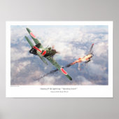 Aviation Art Poster "Nakajima Ki-84疾 風 "Frank" (Voorkant)