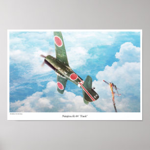 Aviation Art Poster " Nakajima Ki-84"Frank""