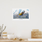 Aviation Art Poster "P-40 Aleutian Tiger" (Keuken)