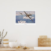 Aviation Art Poster "P-40 Warhawk" (Keuken)