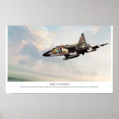 Aviation Art Poster "Saab 37 Viggen" (Voorkant)