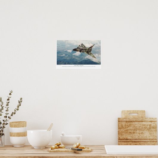 Aviation Art Poster "Saab AJ37 Viggen" (Keuken)