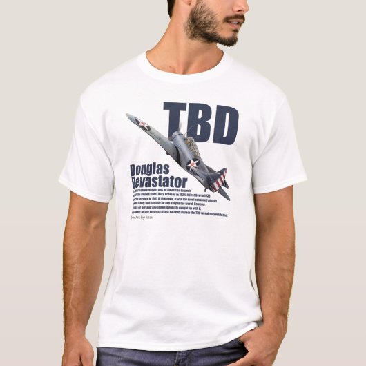 Aviation Art T-shirt “Douglas TBD Devastator" (Voorkant)