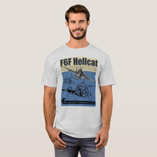 Aviation Art T-shirt “F6F Hellcat" (Voorkant volledig)