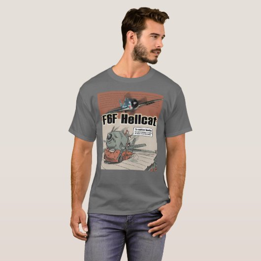 Aviation Art T-shirt “F6F Hellcat" (Voorkant volledig)