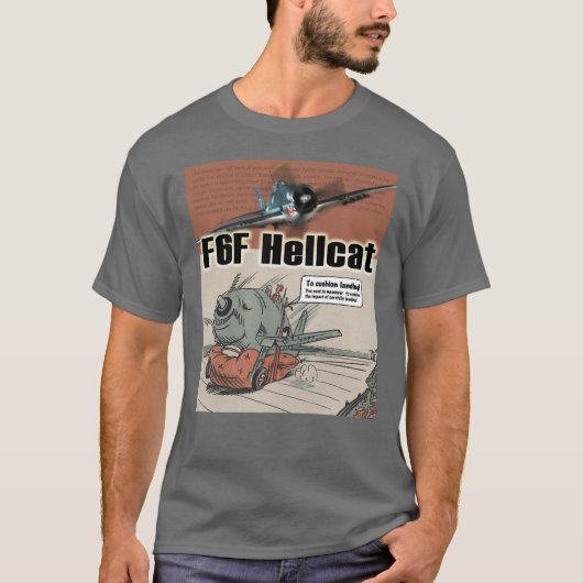 Aviation Art T-shirt “F6F Hellcat" (Voorkant)