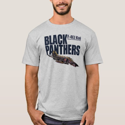 Aviation Art T-shirt “F-4EJ Kai JASDF BLACK PANTH" (Voorkant)
