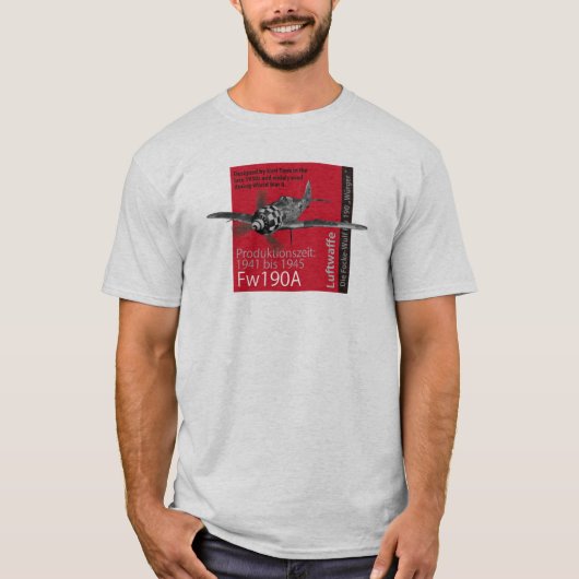 Aviation Art T-shirt “Focke-Wulf Fw 190" (Voorkant)