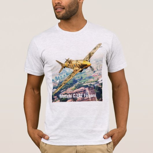 Aviation Art T-shirt “Macchi C.202 Folgore" (Voorkant)