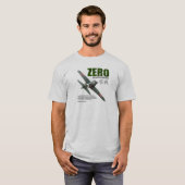 Aviation Art T-shirt "Mitsubishi A6M Zero" (Voorkant volledig)