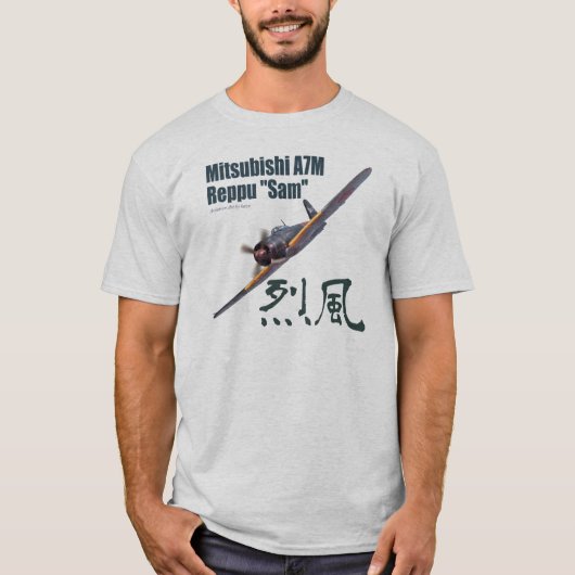 Aviation Art T-shirt “Mitsubishi A7M "Sam"" (Voorkant)