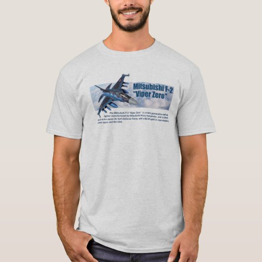 Aviation Art T-shirt "Mitsubishi F-2 Viper Zero" (Voorkant)