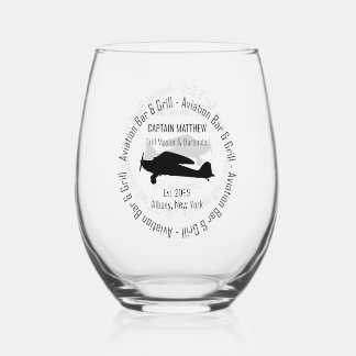 Aviation Bar & Grill Drinkware Cocktail Wijnglas Zonder Voet