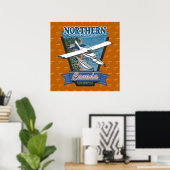 Aviation Canada Noord avontuur Poster (Thuiskantoor)