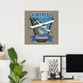 Aviation Canada Noord avontuur Poster (Thuiskantoor)