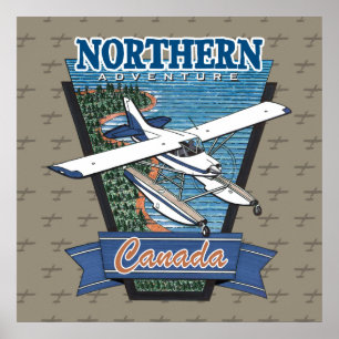 Aviation Canada Noord avontuur Poster