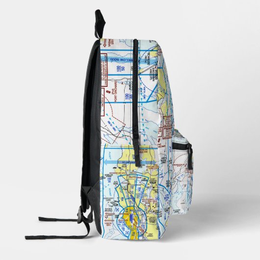 Aviation Chart Bedrukte Rugzak (Links)