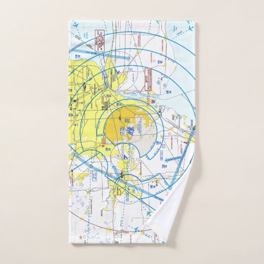 Aviation chart handdoek (Handdoek)