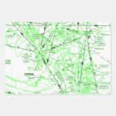 Aviation Chart Inpakpapier Vel (Voorkant 3)