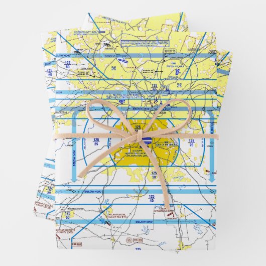 Aviation Chart Inpakpapier Vel (In situ)