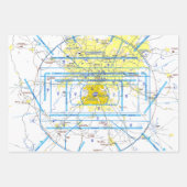 Aviation Chart Inpakpapier Vel (Voorkant)