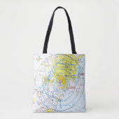 Aviation Chart Tote Bag (Voorkant)