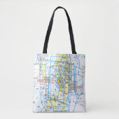 Aviation Chart Tote Bag (Voorkant)