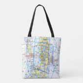 Aviation Chart Tote Bag (Achterkant)