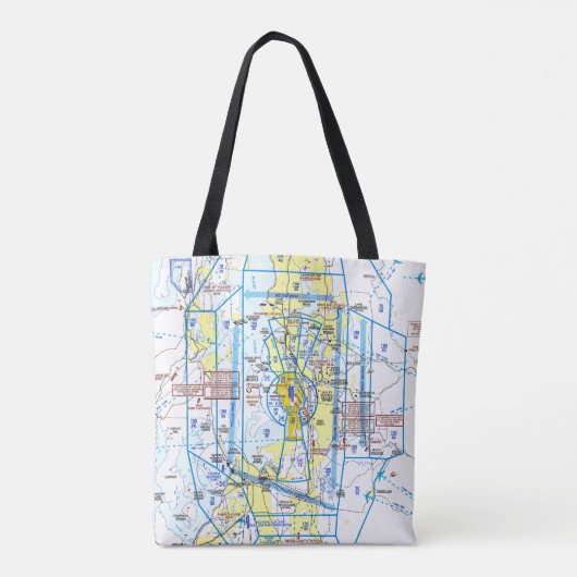 Aviation Chart Tote Bag (Achterkant)
