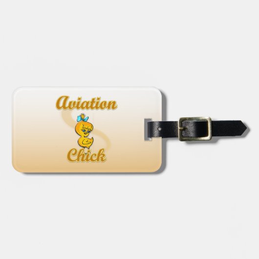 Aviation Chick Bagagelabel (Voorkant horizontaal)