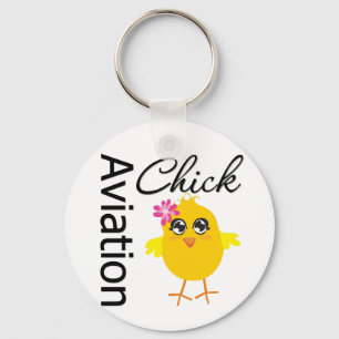 Aviation Chick Sleutelhanger