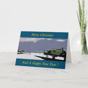Aviation Christmas Greetings Kaart
