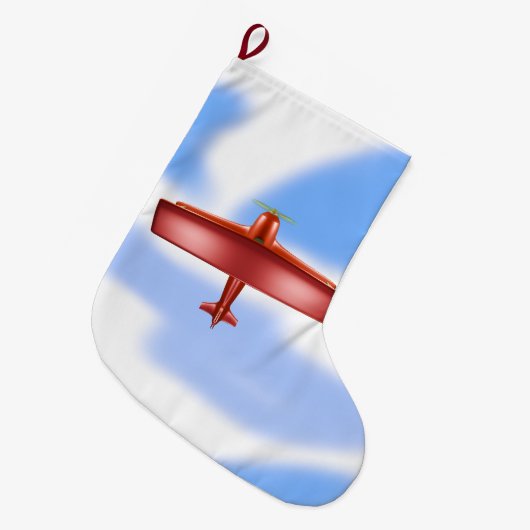 Aviation Christmas Stocking Grote Kerstsok (Voorkant (Hangend))