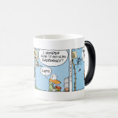 Aviation Coffee Joke Magische Mok (Voorkant rechts)