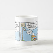 Aviation Coffee Joke Magische Mok (Center)