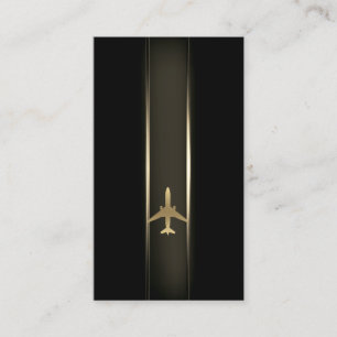 Aviation Gold Airplane Visitekaartje