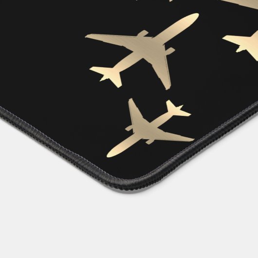 Aviation Gold Vliegtuigen Bureaumat (Hoek)