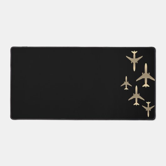 Aviation Gold Vliegtuigen Bureaumat (Voorkant)