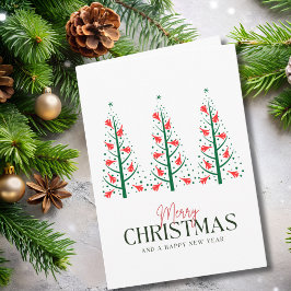 Aviation Jet Fighter Christmas Tree & Photo Funny Kaart