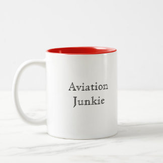 Aviation Junkie Tweekleurige Koffiemok