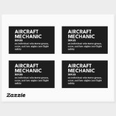 Aviation Mechanic Definition Sticker - Grappig cad (Vel)