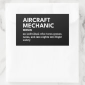 Aviation Mechanic Definition Sticker - Grappig cad (Tas)