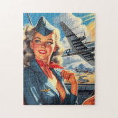  Aviation Pin Up Legpuzzel (Verticaal)