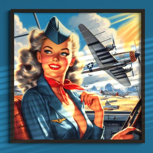  Aviation Pin Up Poster