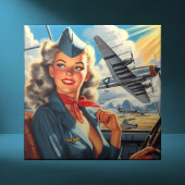  Aviation Pin Up Tegeltje