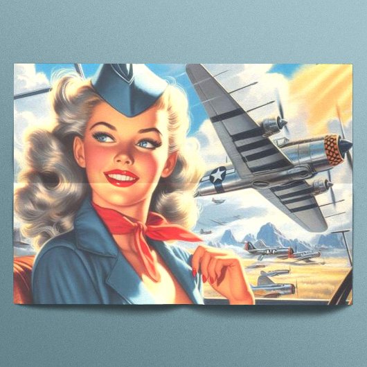  Aviation Pin Up Tissuepapier