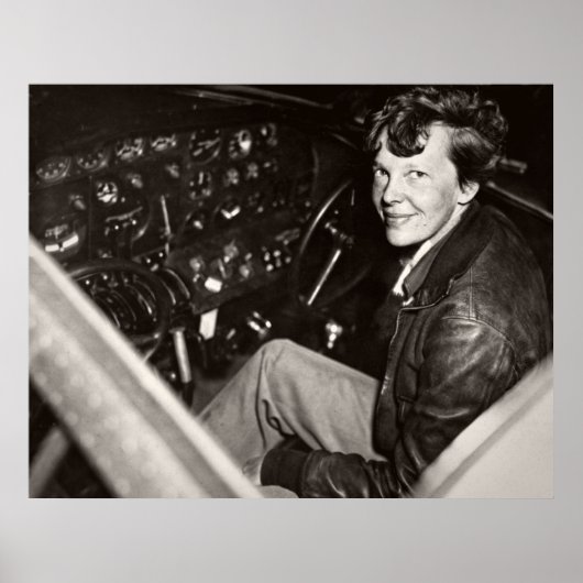AVIATION PIONEER AMELIA EARHART — 1937 POSTER (Voorkant)