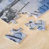 Aviation Postage Stamps Collage Jigzaag Puzzle Legpuzzel (Zijkant)