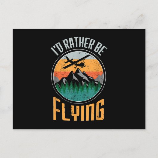 Aviation Quotes Aviation Decor Plane Remote Contro Aankondigingskaart (Voorkant)