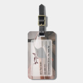 Aviation Style ID Label voor bagage Bagagelabel (Voorkant verticaal)
